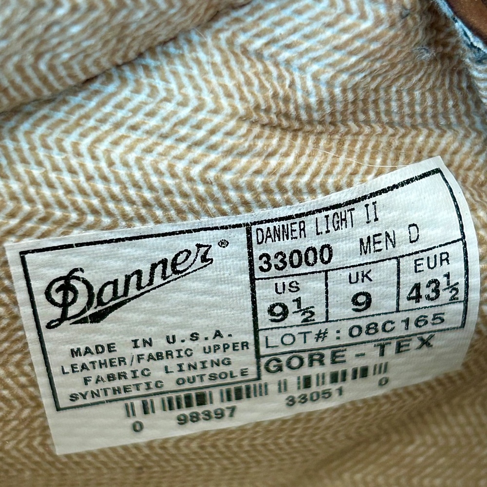 Danner Light II Mens Boots 9.5 Brown Excellent Condition - Picture 11 of 13
